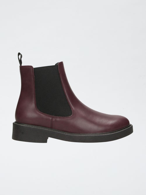 Botines de tacón de polipiel - Kiabi