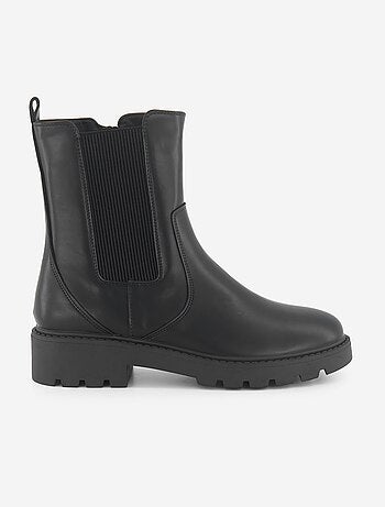 Botines de tacón plano