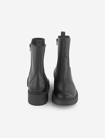 Botines de tacón plano