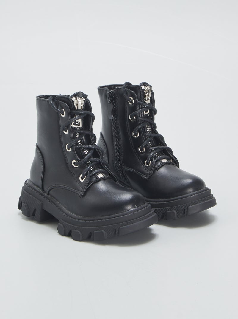 Botines dentados NEGRO - Kiabi