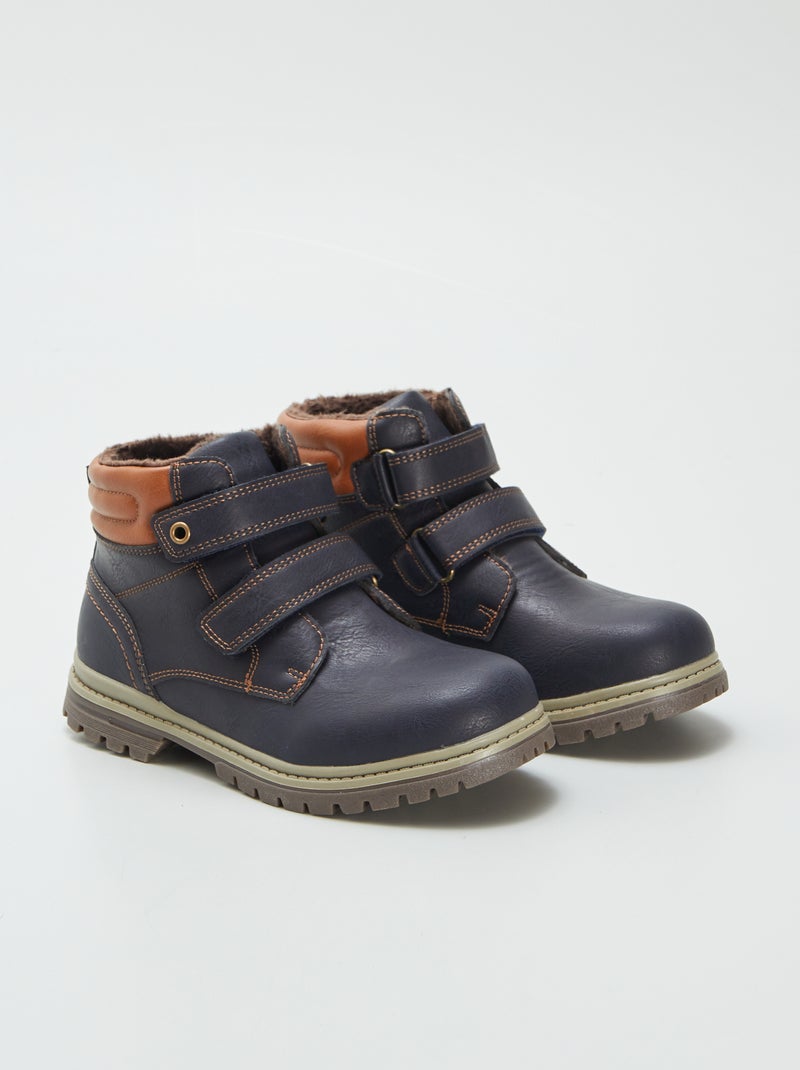 Botines dentados y forradas AZUL - Kiabi