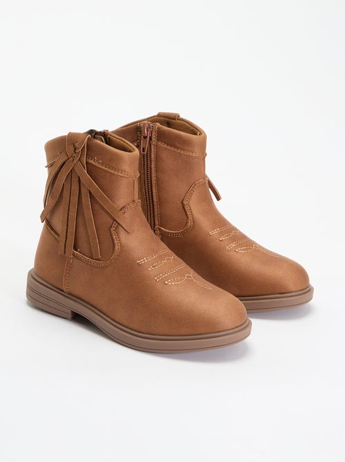 Botines efecto ante - Kiabi Botines efecto ante - Kiabi