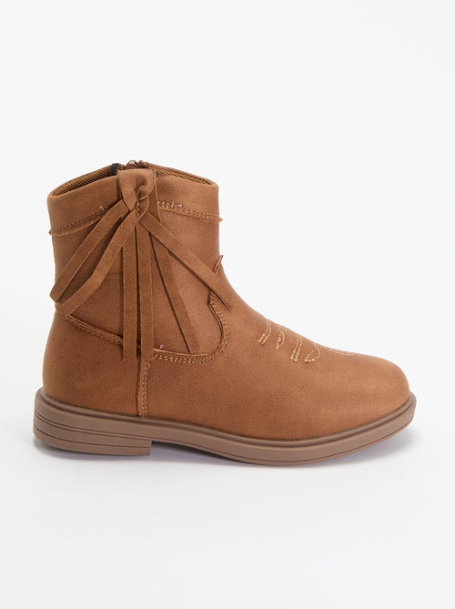 Botines efecto ante - Kiabi Botines efecto ante - Kiabi