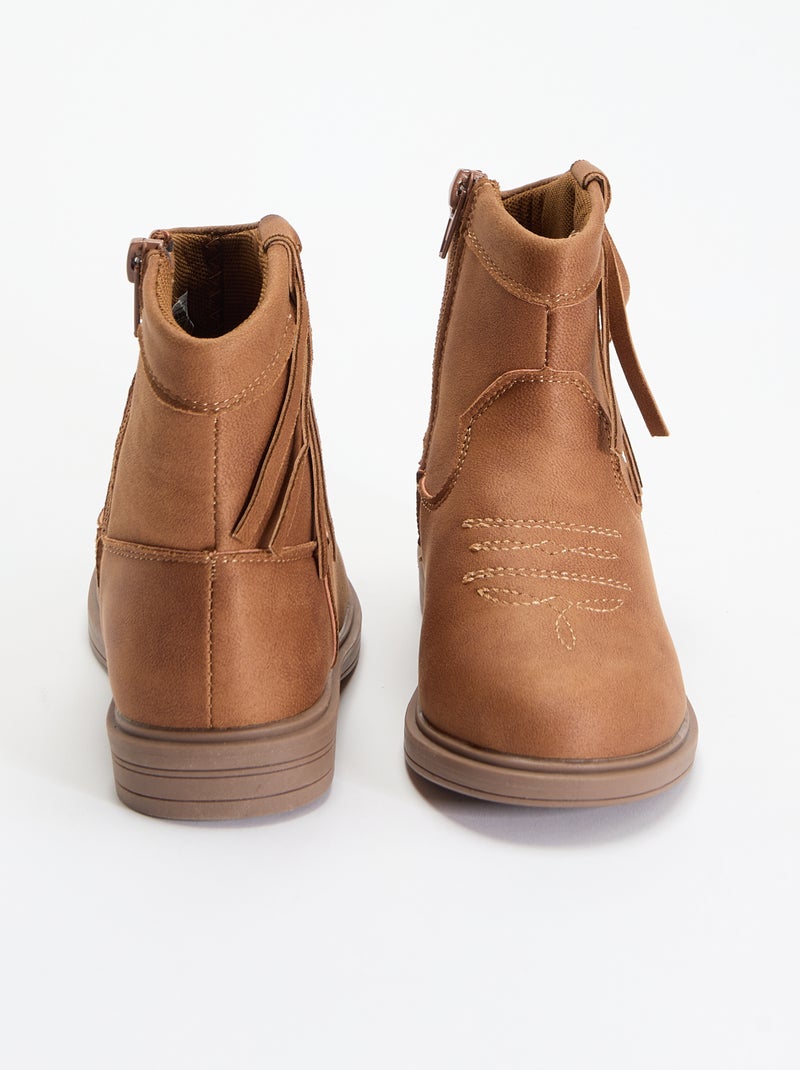 Botines efecto ante Beige - Kiabi