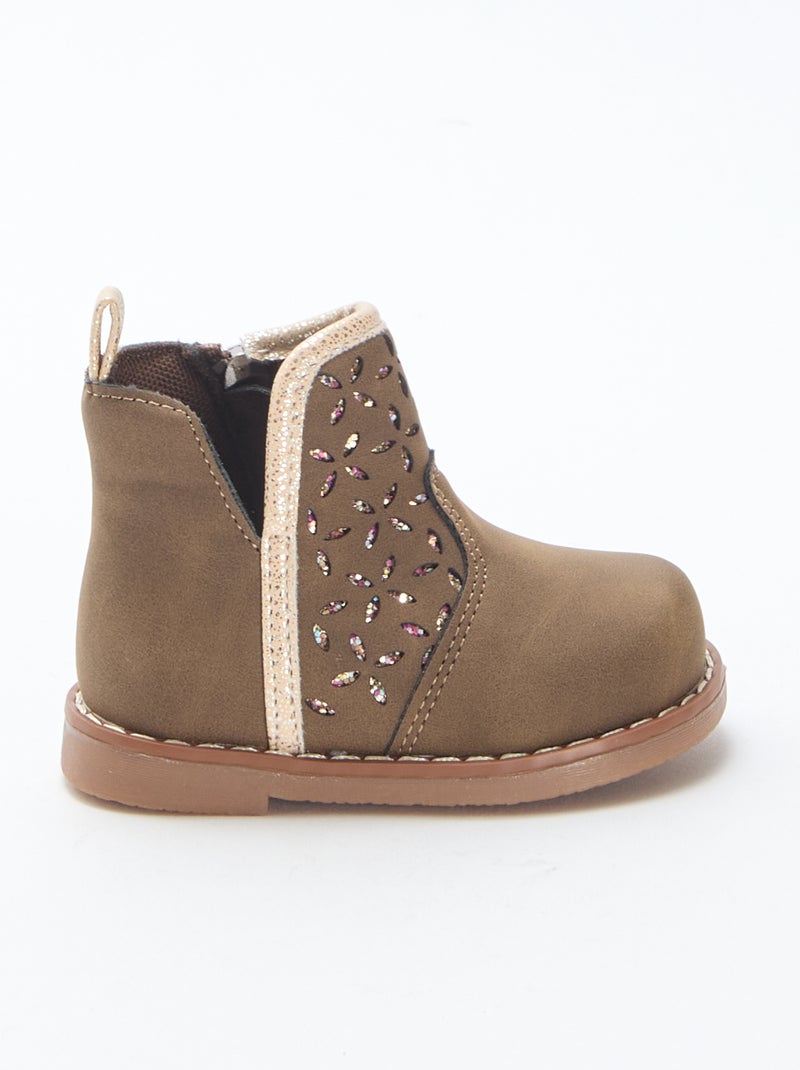 Botines efecto ante Marron - Kiabi