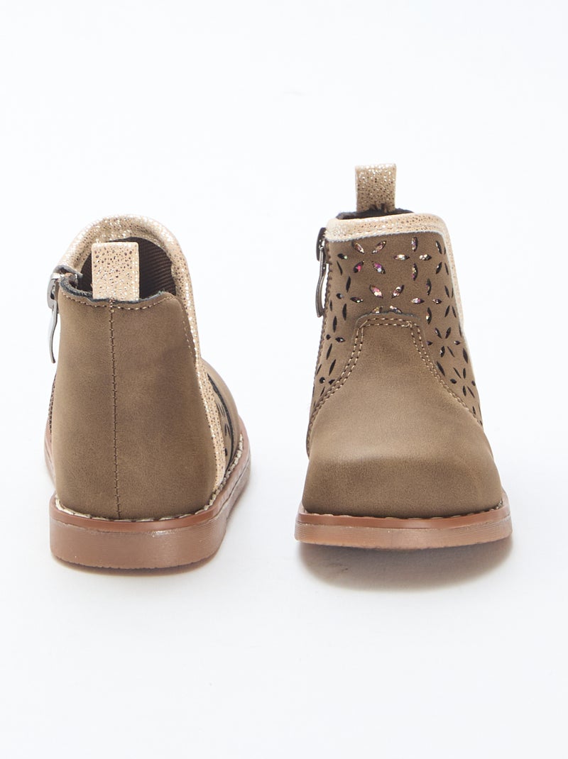 Botines efecto ante Marron - Kiabi