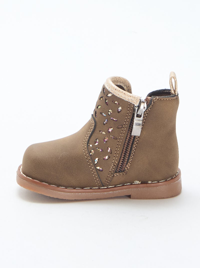 Botines efecto ante Marron - Kiabi