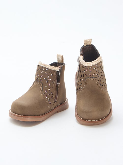 Botines efecto ante - Kiabi