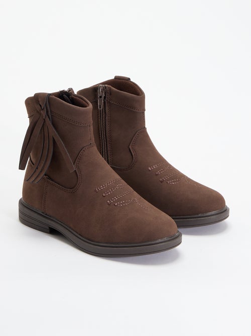 Botines efecto ante - Kiabi Botines efecto ante - Kiabi
