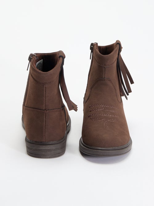 Botines efecto ante - Kiabi Botines efecto ante - Kiabi