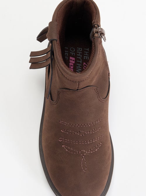 Botines efecto ante - Kiabi Botines efecto ante - Kiabi