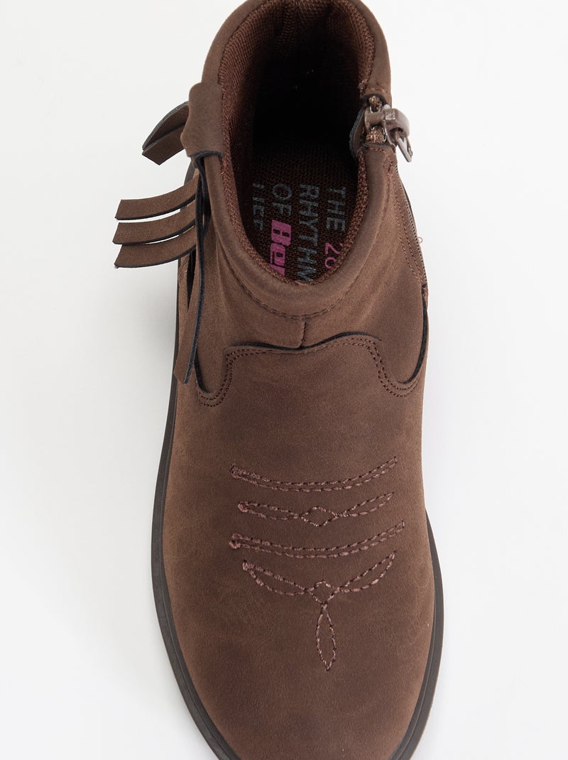Botines efecto ante Marron - Kiabi