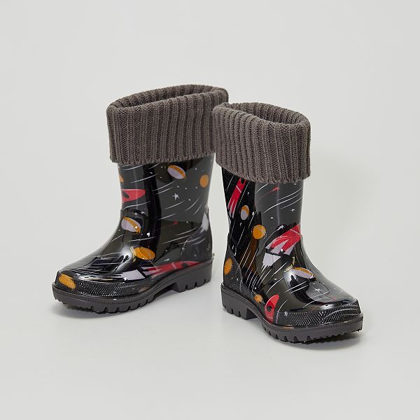 Botines efecto calcetín bebé niña - azul - Kiabi - 15,00€