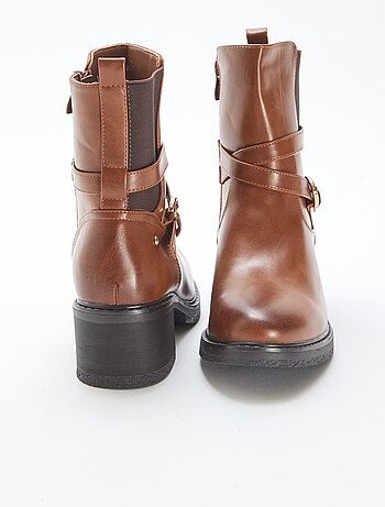 Botines elásticos con correas