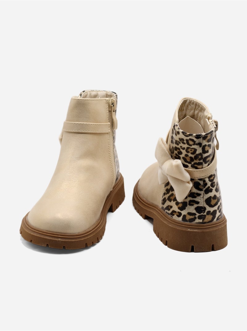 Botines estampados Crema - Kiabi