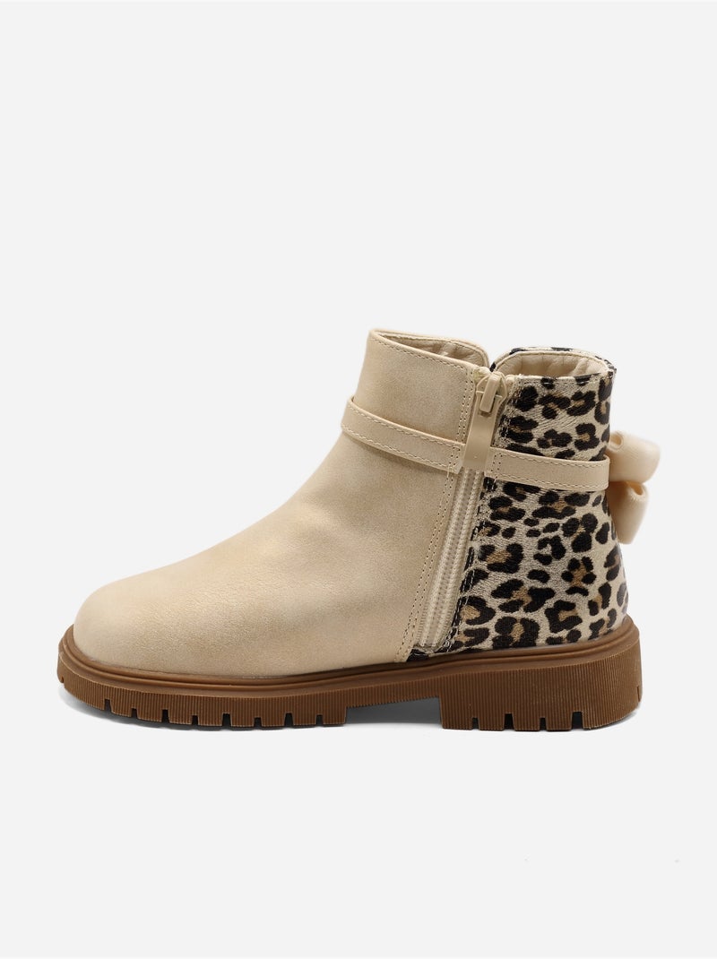 Botines estampados Crema - Kiabi