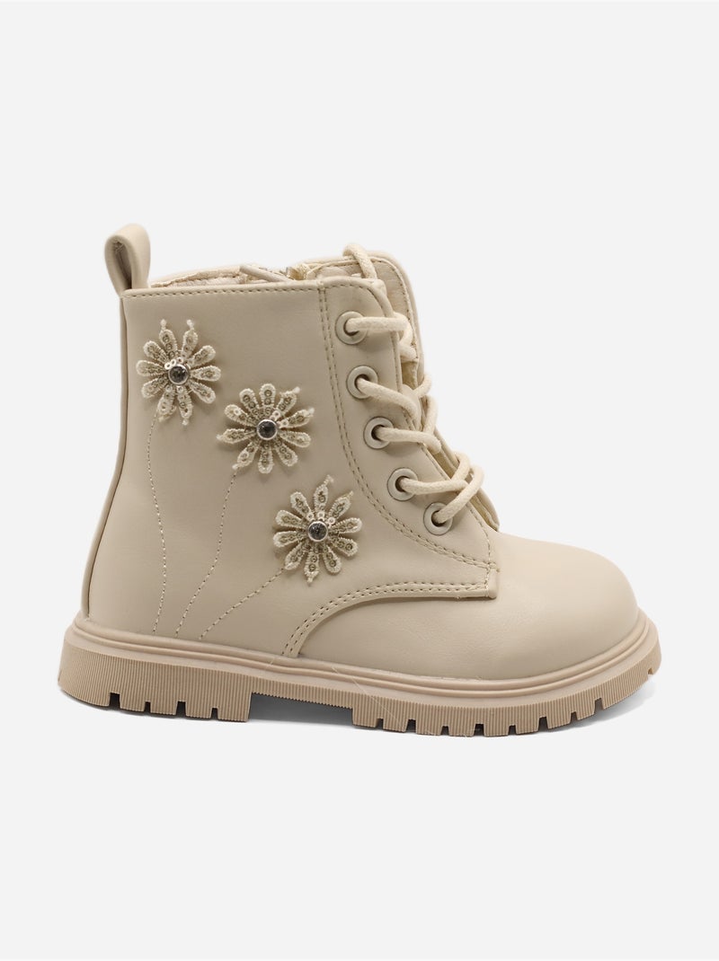 Botines estampados Crema - Kiabi