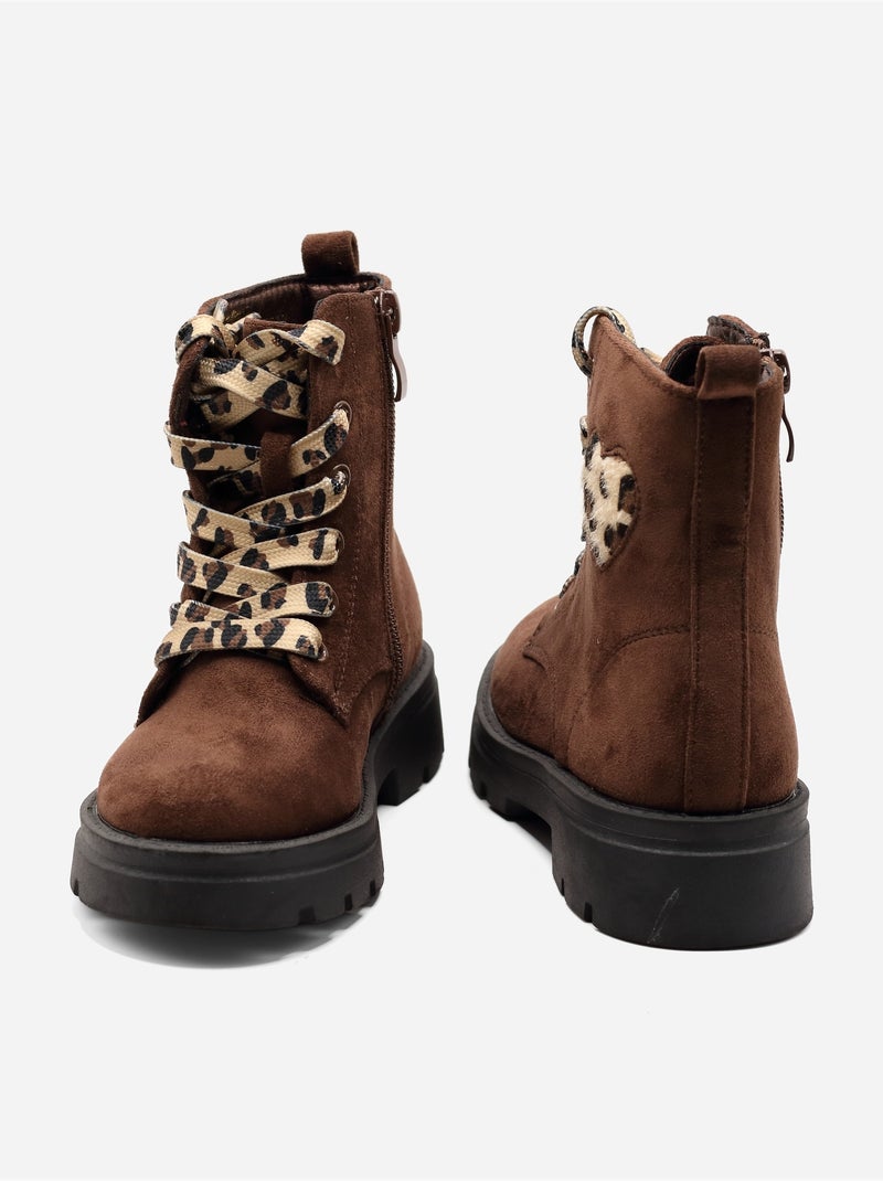 Botines estampados Marrón - Kiabi