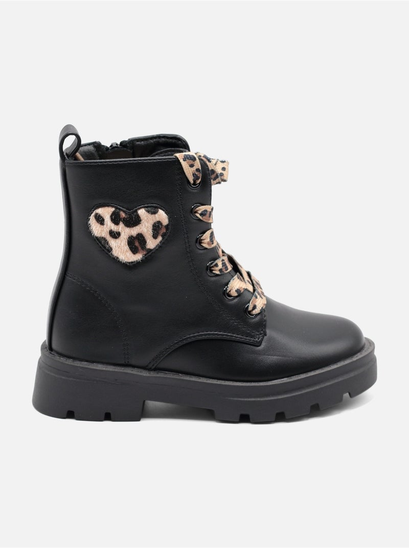 Botines estampados Negro mate - Kiabi