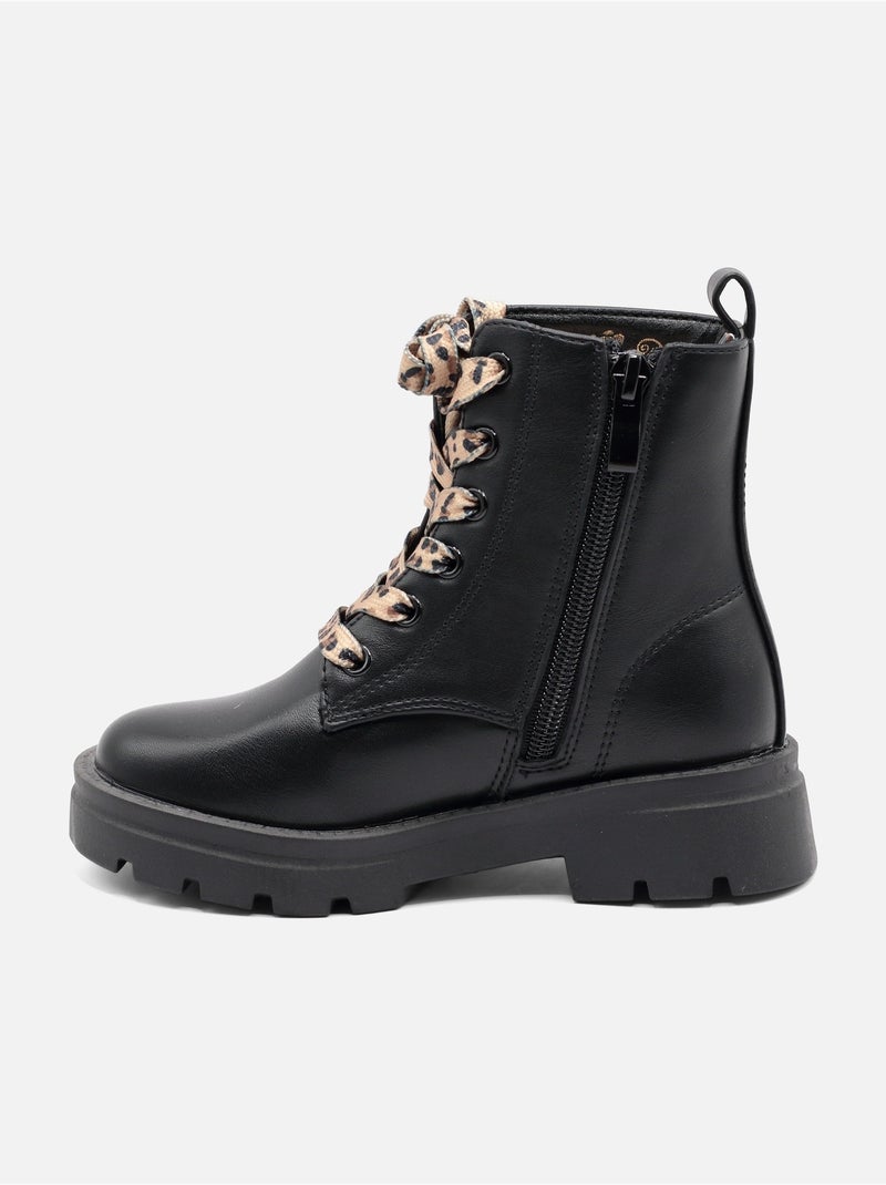 Botines estampados Negro mate - Kiabi