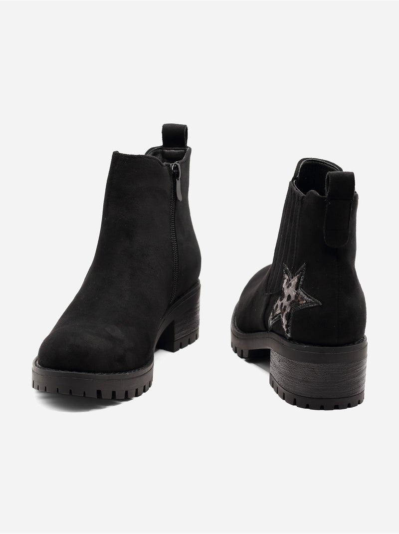 Botines estampados Negro - Kiabi