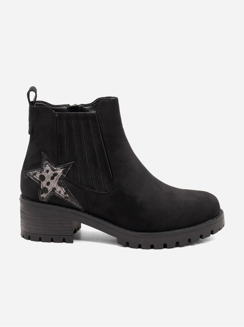 Botines estampados Negro - Kiabi
