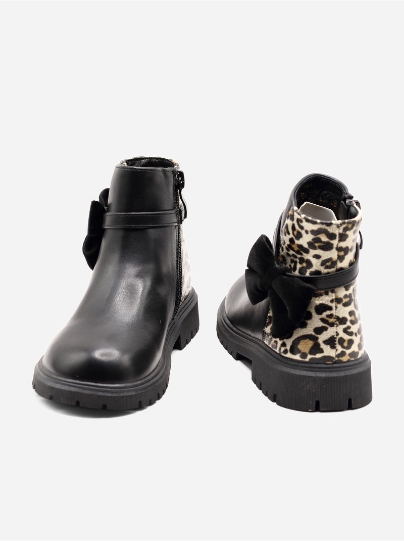Botines estampados Negro - Kiabi