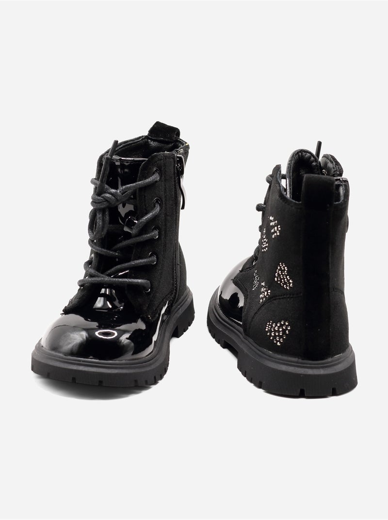 Botines estampados Negro - Kiabi