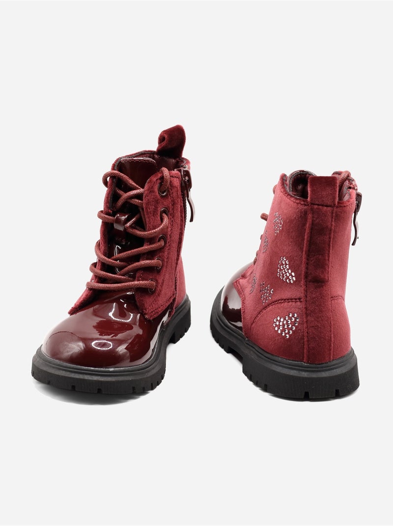Botines estampados Rojo - Kiabi