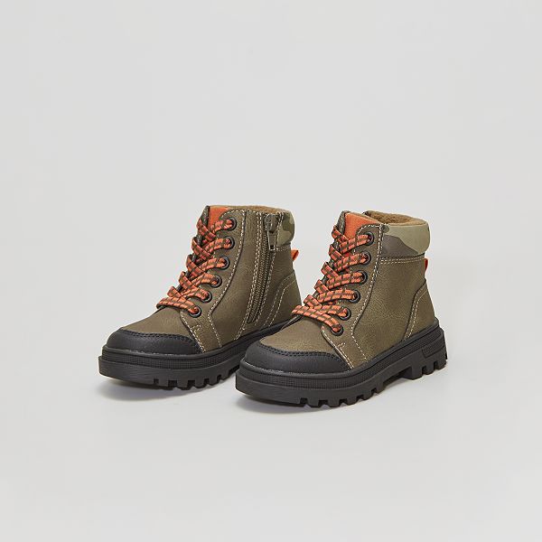 Botines estilo bosque Niño 3-12 años - KAKI - Kiabi - 18,00€