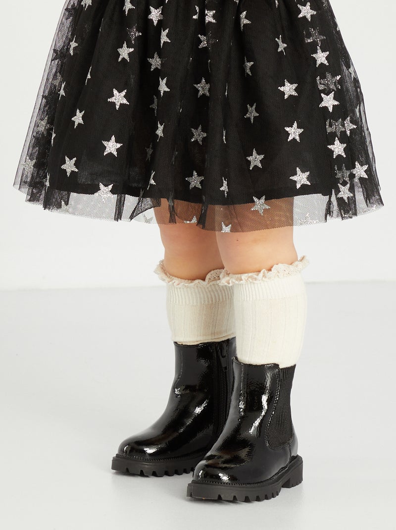 Botines estilo chelsea Negro - Kiabi