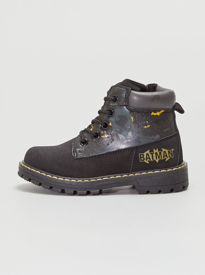 Botines estilo montañero  - 'Batman' negro - Kiabi