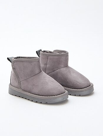 Botines estilo sueco en serraje