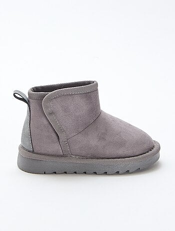 Botines estilo sueco en serraje