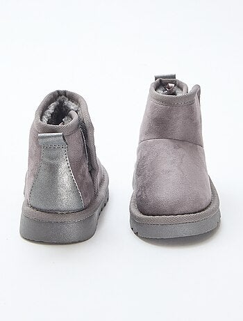 Botines estilo sueco en serraje