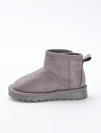Botines estilo sueco en serraje