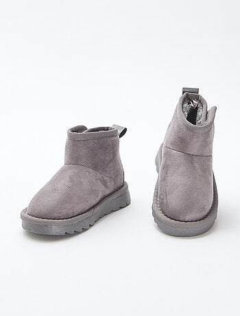Botines estilo sueco en serraje