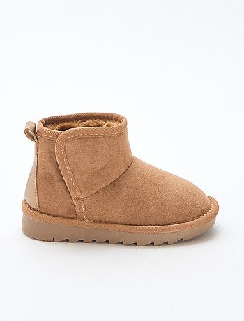 Botines estilo sueco en serraje