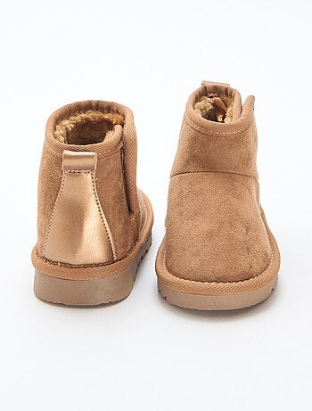 Botines estilo sueco en serraje