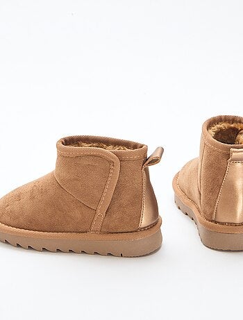 Botines estilo sueco en serraje