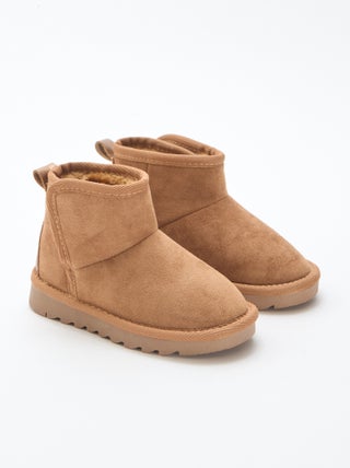 Botines estilo sueco en serraje