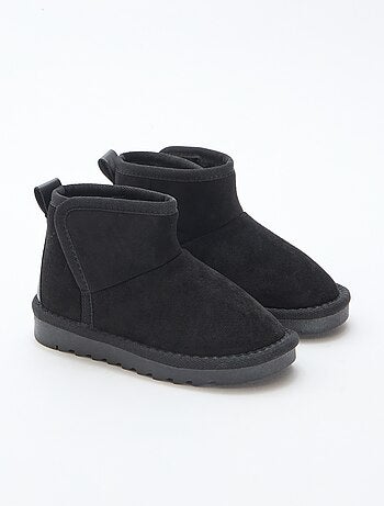 Botines estilo sueco en serraje