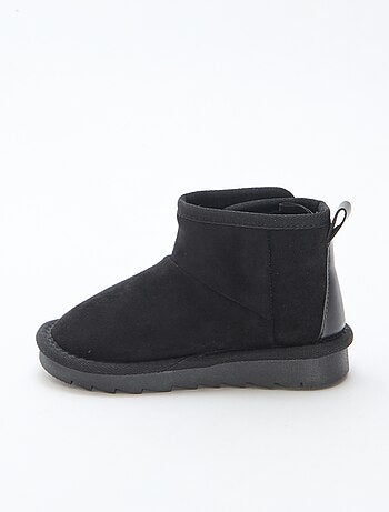 Botines estilo sueco en serraje
