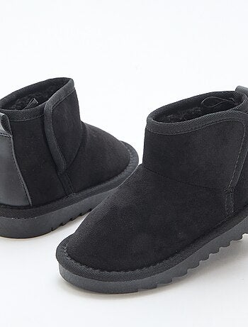 Botines estilo sueco en serraje