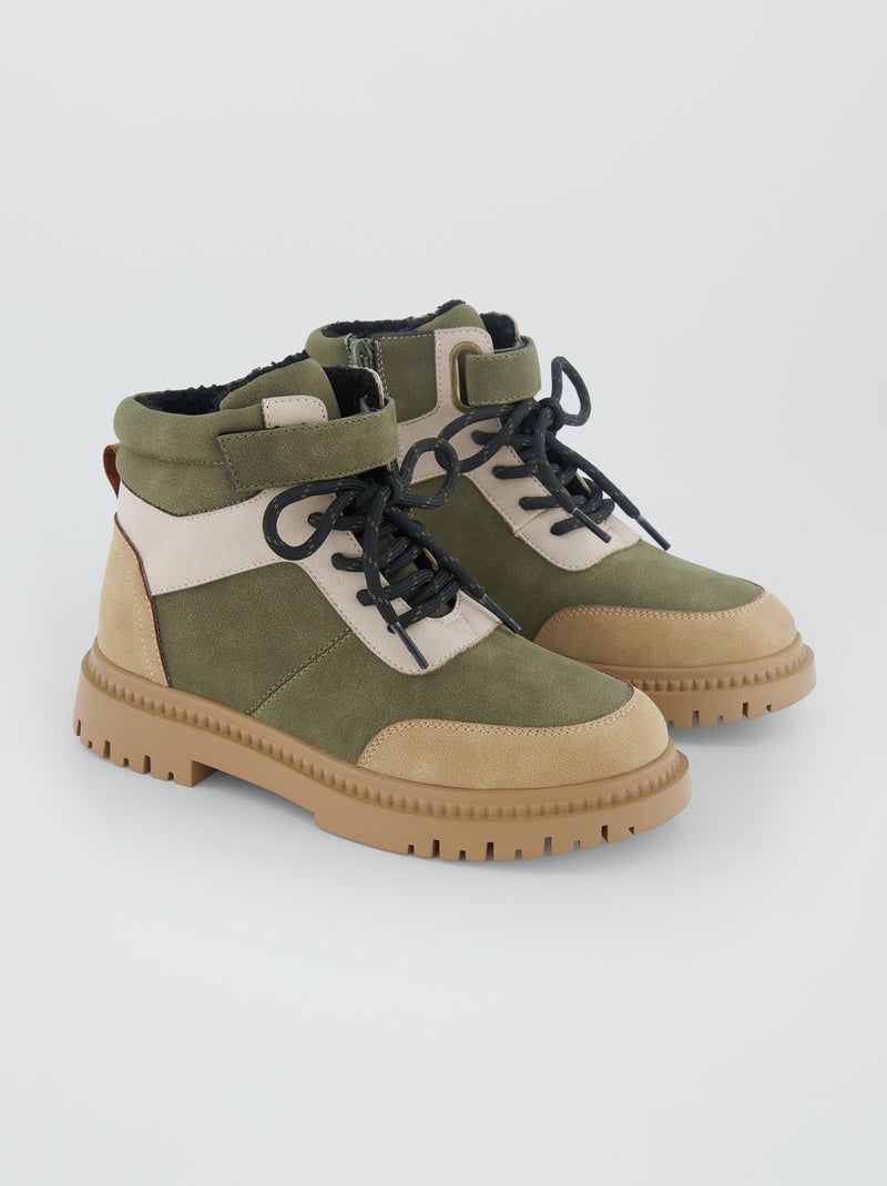 Botines estilo 'trekking' KAKI - Kiabi
