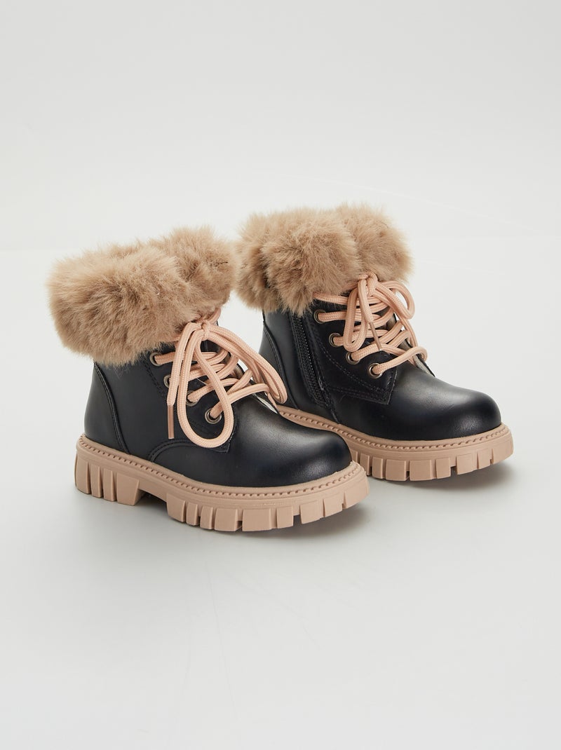 Botines forrados NEGRO - Kiabi
