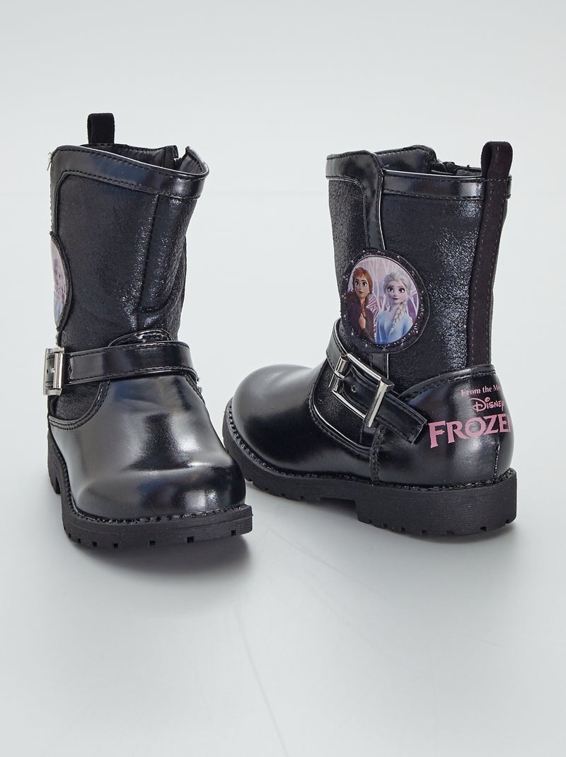 Botines 'Frozen' charol negro - Kiabi