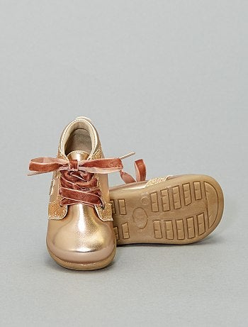 Niña 0-36 meses - Botines oro rosa - Kiabi