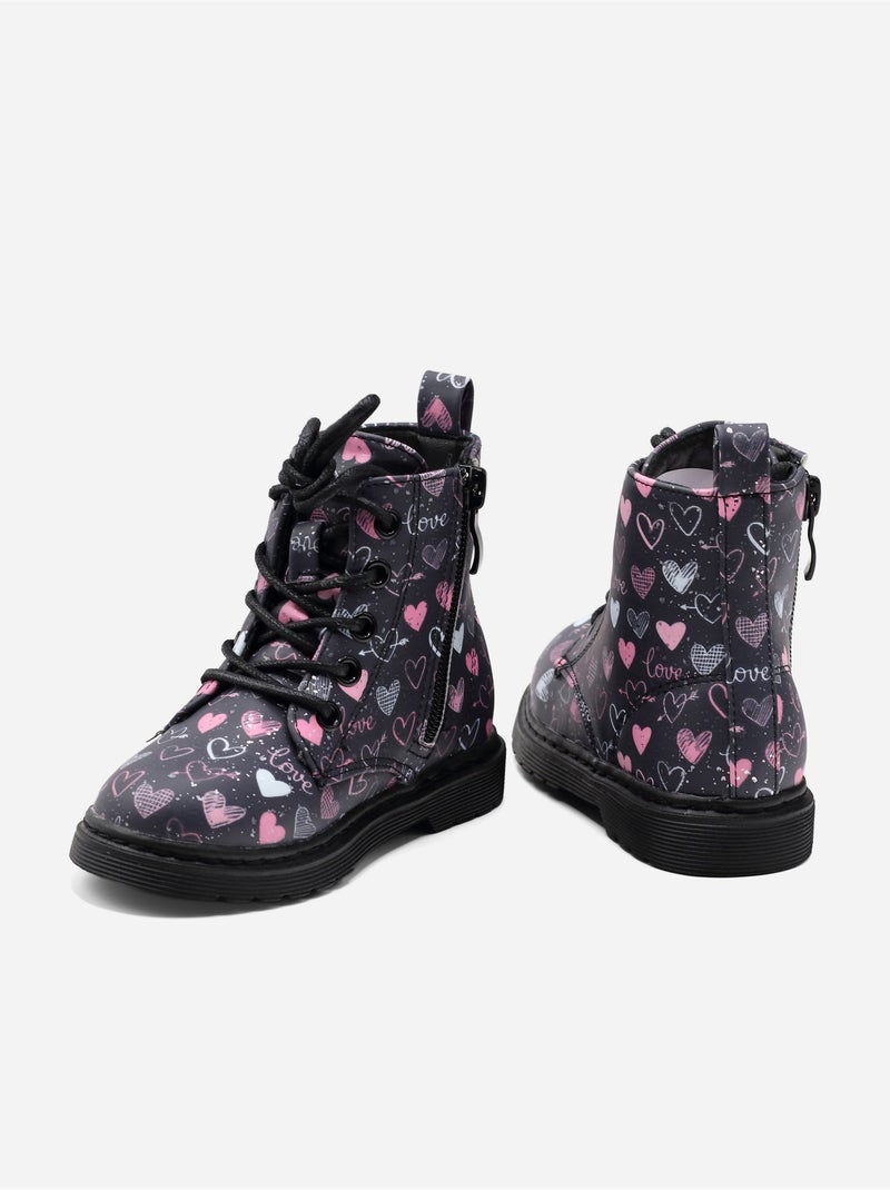 Botines para ponerse - Doremi Negro Azul - Kiabi