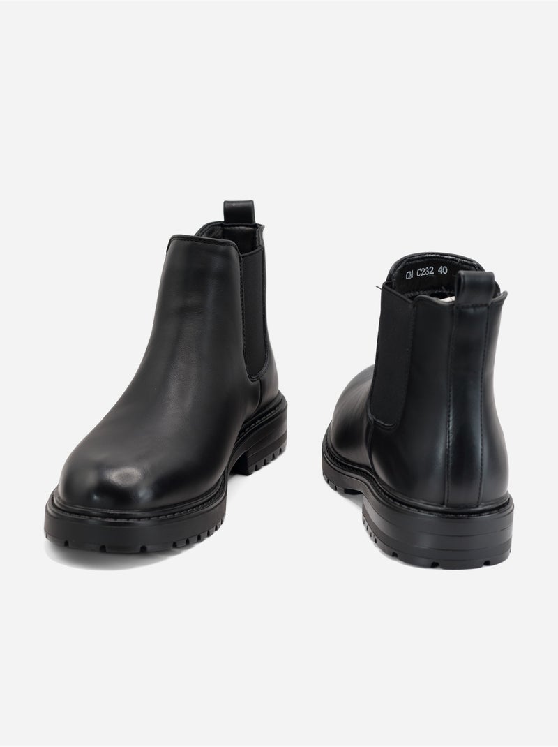 Botines sin cordones Negro - Kiabi